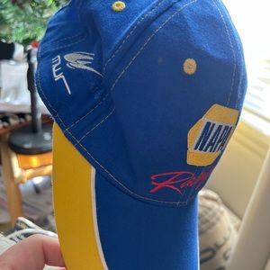 Napa Racing Hat Men's Cap Michael Waltrip Blue & Yellow Logo Clean Nice Lid